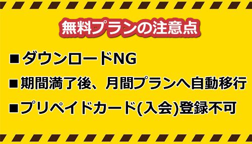 カリビアンコム無料プランの注意点