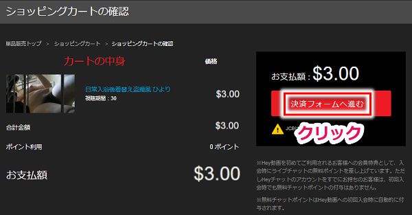hey動画を1本購入してdxliveの10ポイントを増やす手順6